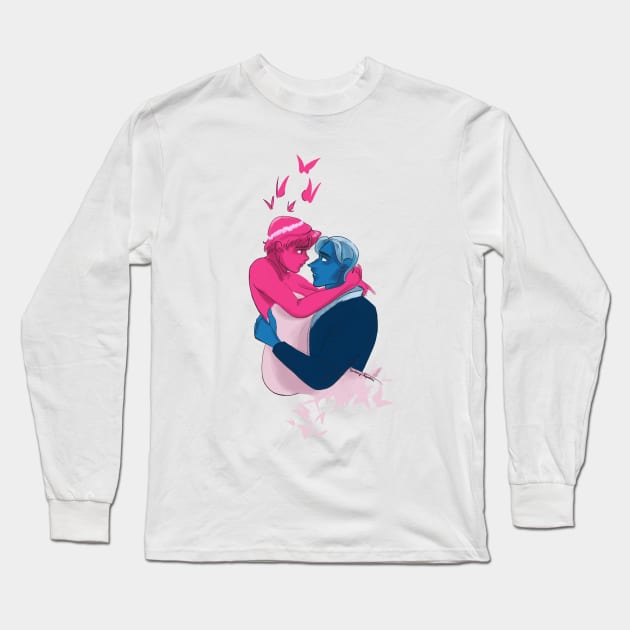 Hades and Persephone (Lore Olympus) Long Sleeve T-Shirt by kourtie1996